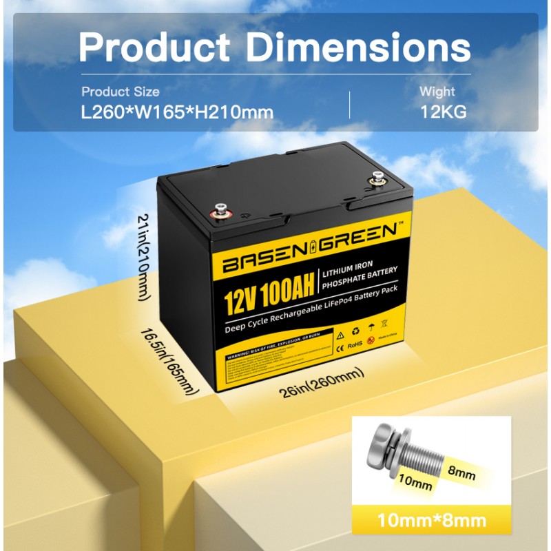 (10 wholesale prices)EU STOCK · 12V 100Ah with bluetooth Lifepo4 Rechargeable Battery Pack 5000 Times Cycles (10 wholesale prices)EU STOCK · 12V 100Ah with bluetooth Lifepo4 Rechargeable Battery Pack 5000 Times Cycles