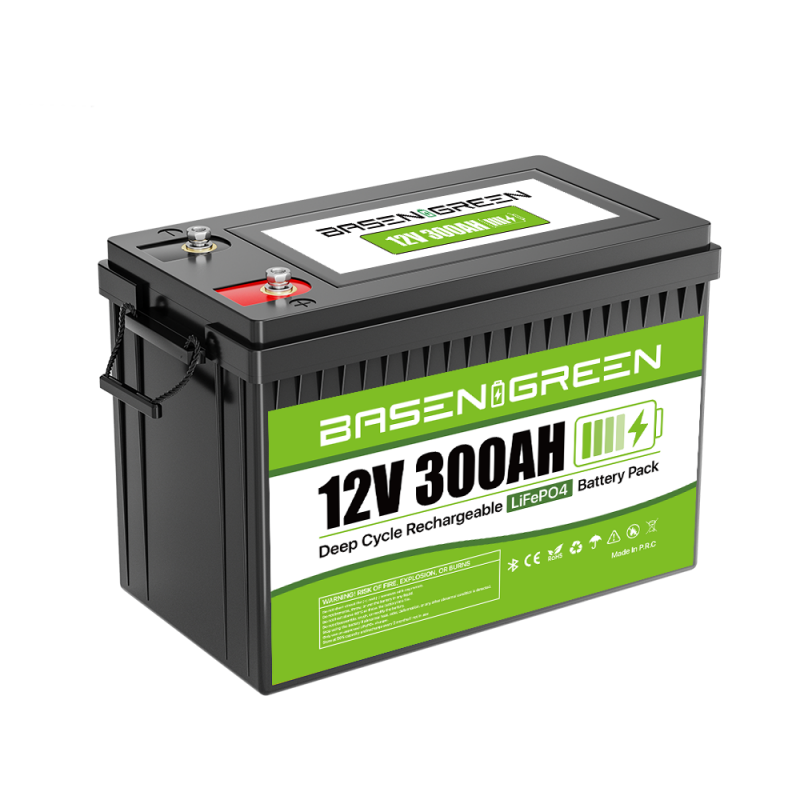 (Pre-Sale)EU STOCK · 12V 300Ah with bluetooth LiFePO4 With BT Battery Pack Basen Best Solar System Lithium Ion Battery