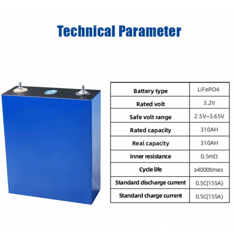 (Pre-Sale)EU STOCK 3.2v CATL 302AH Battery LIFEPO4 Deep Cycle Batteries Prismatic Lithium Ion Cells