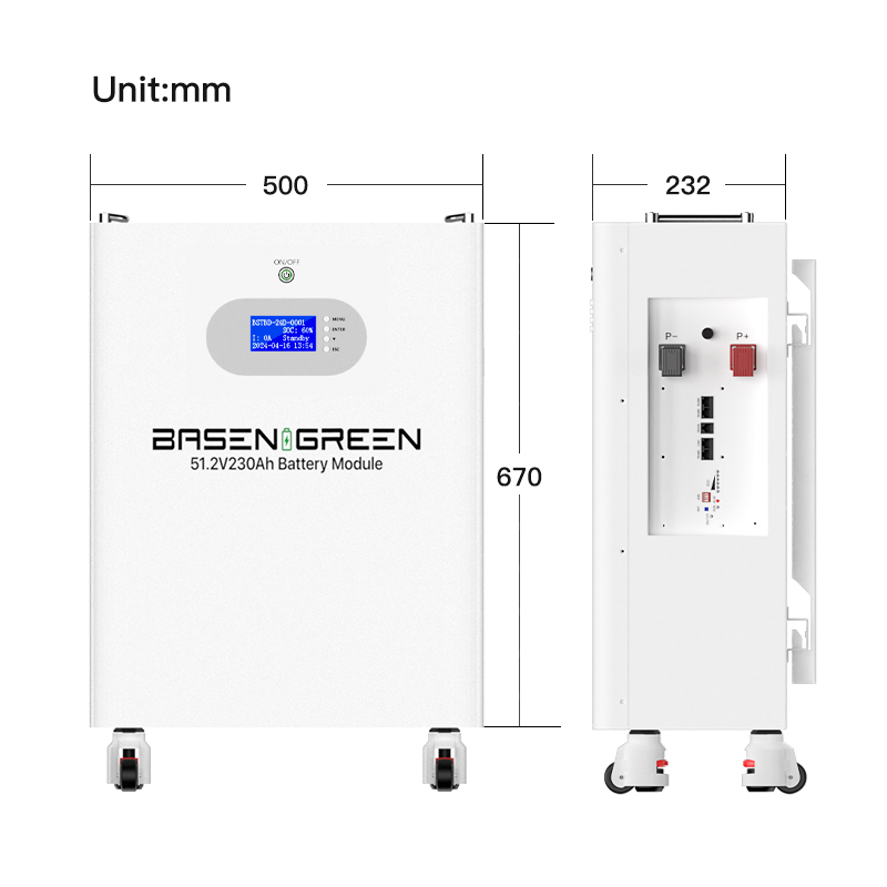 EU STOCK · 51.2V 230ah 11.7KWh Wall&Floor-mounted LiFePO4 Battery Pack for Solar Energy Storage