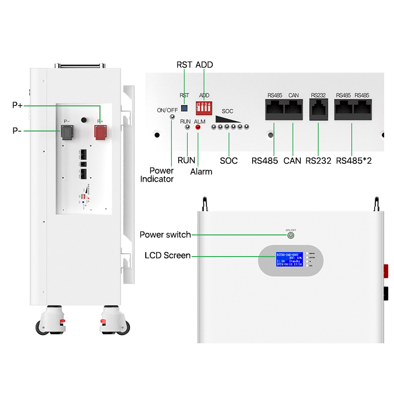 EU STOCK · 51.2V 230ah 11.7KWh Wall&Floor-mounted LiFePO4 Battery Pack for Solar Energy Storage