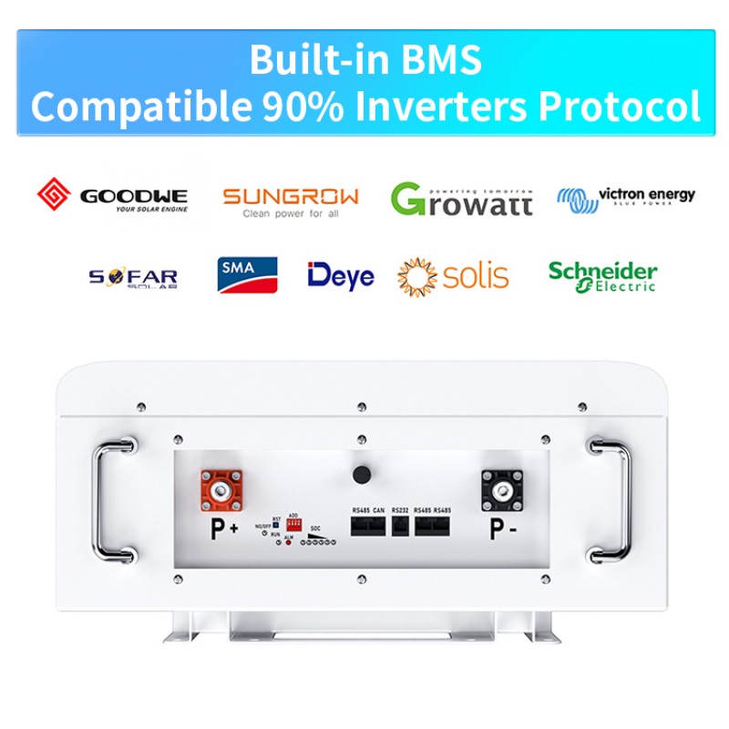 BasenGreen 11.7KW Wall-Mounted 51.2V 230ah LiFePO4 Battery Pack