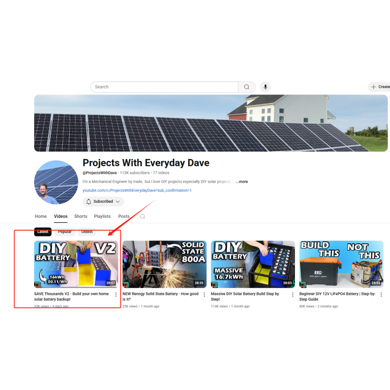 DIY 48V kits with 16s eve 314ah Active balance Battery Pack Projects With Everyday Dave