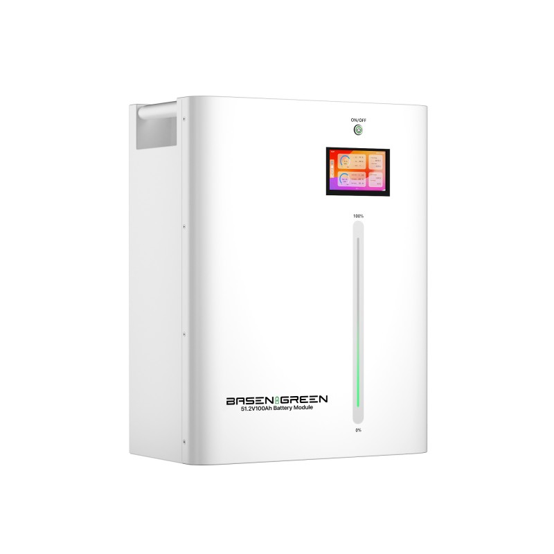 51.2V 100AH 5KWH Wall Mounted  LiFePO4 Solar Battery
