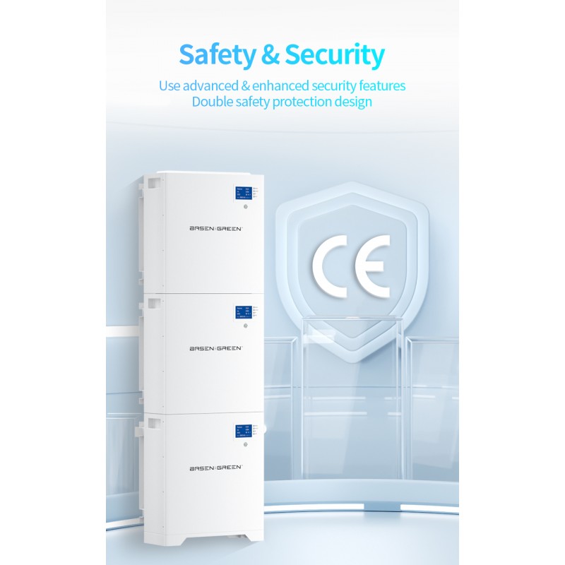 EU STOCK · Stackable Wall Mounted 51.2V 100ah 5KWh 10KWh 15KWh battery pack EU STOCK · Stackable Wall Mounted 51.2V 100ah 5KWh 10KWh 15KWh battery pack