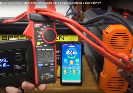 BASEN GREEN 12V 100Ah Test Solaranlage, Speicher, Balkonkraftwerk