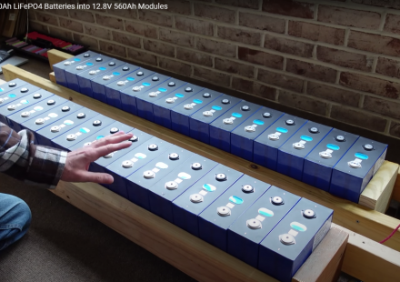 Assembling EVE 280Ah LiFePO4 Batteries into 12.8V 560Ah Modules