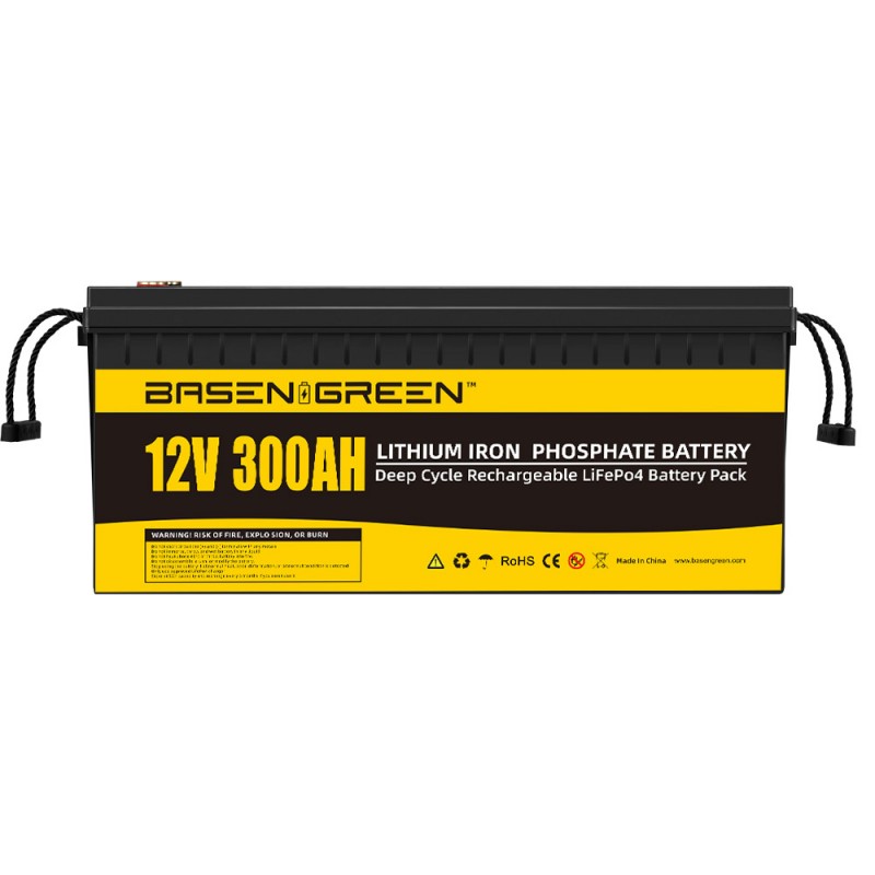EU STOCK · 12V 300Ah  LiFePO4 without BT Battery Pack Basen Best Solar System Lithium Ion Battery hardware version