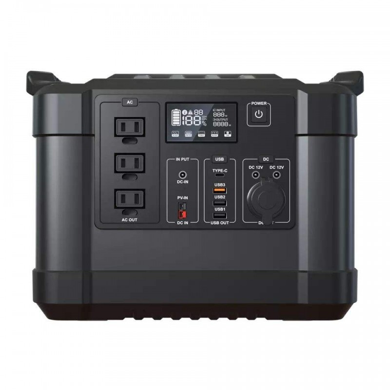 Basengreen 1500W Portable Power Station Power Bank Solar Generator Energy System Lithium Battery For Camping