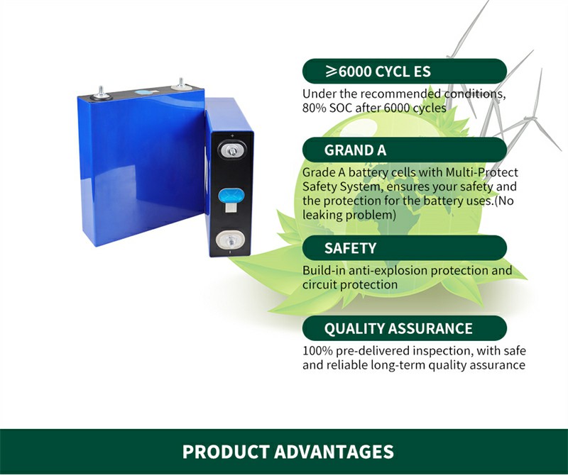 EVE 230AH LiFePO4 Battery Cells Deep Cycles Rechargeable 3.2V Battery For RV EV Solar System